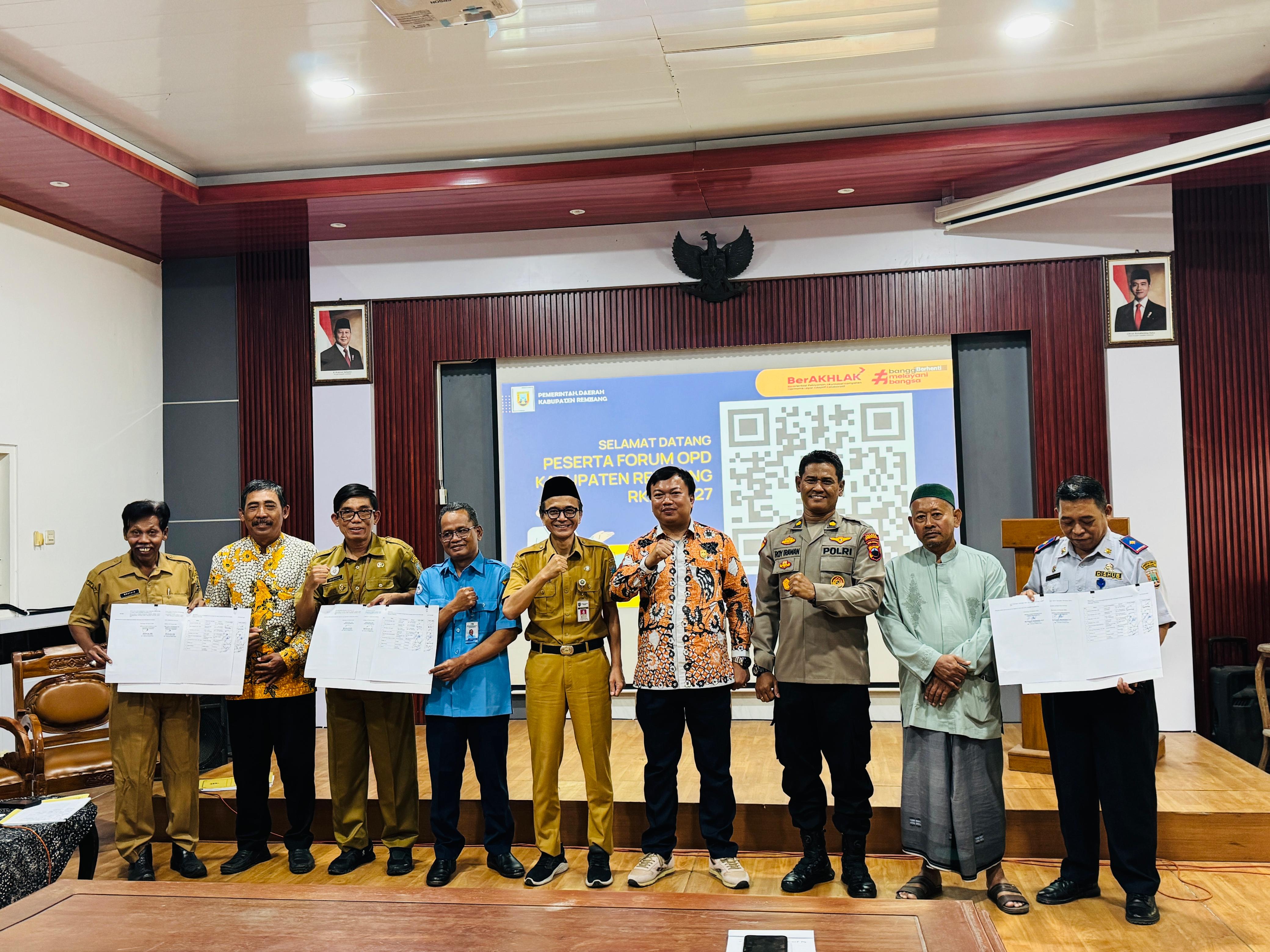 Forum Perangkat Daerah RKPD 2027 Digelar, Sinkronkan Program Pembangunan Kabupaten Rembang