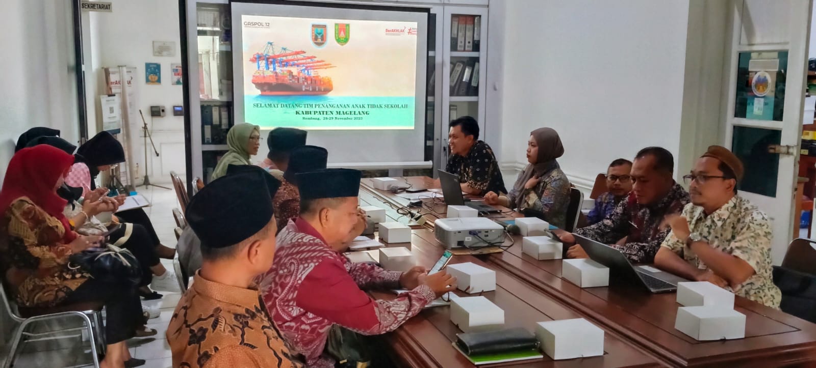 Tim Gaspol 12 Kabupaten Rembang Sambut Kunjungan Kabupaten Magelang